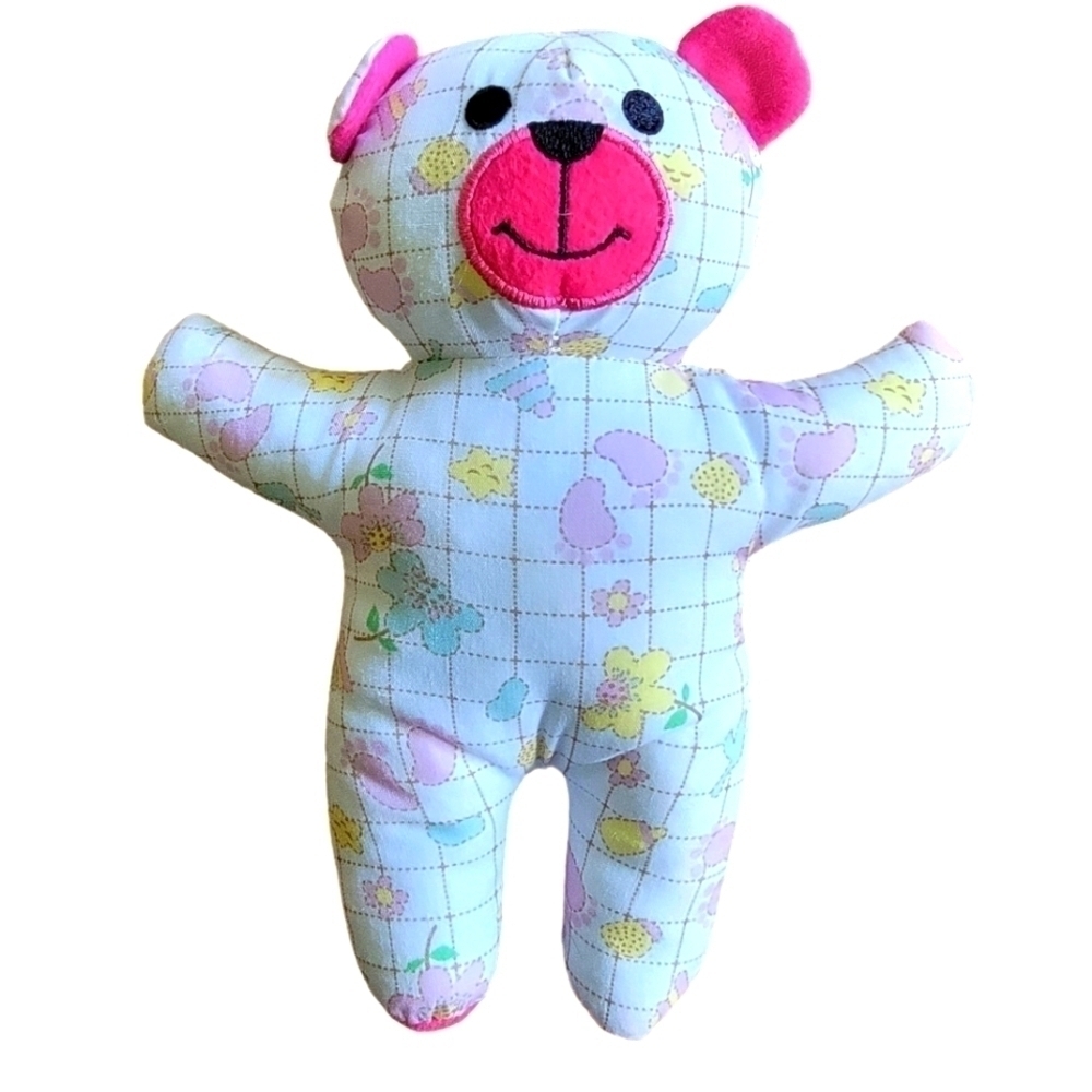 Cloth Bear Kingstate Corp Footprints and Flowers Fabric T35